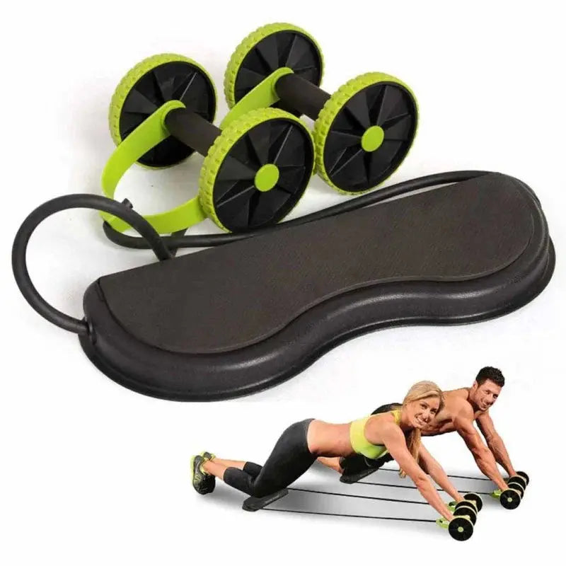 Core Double AB Roller Wheel Fitness Zahab Store